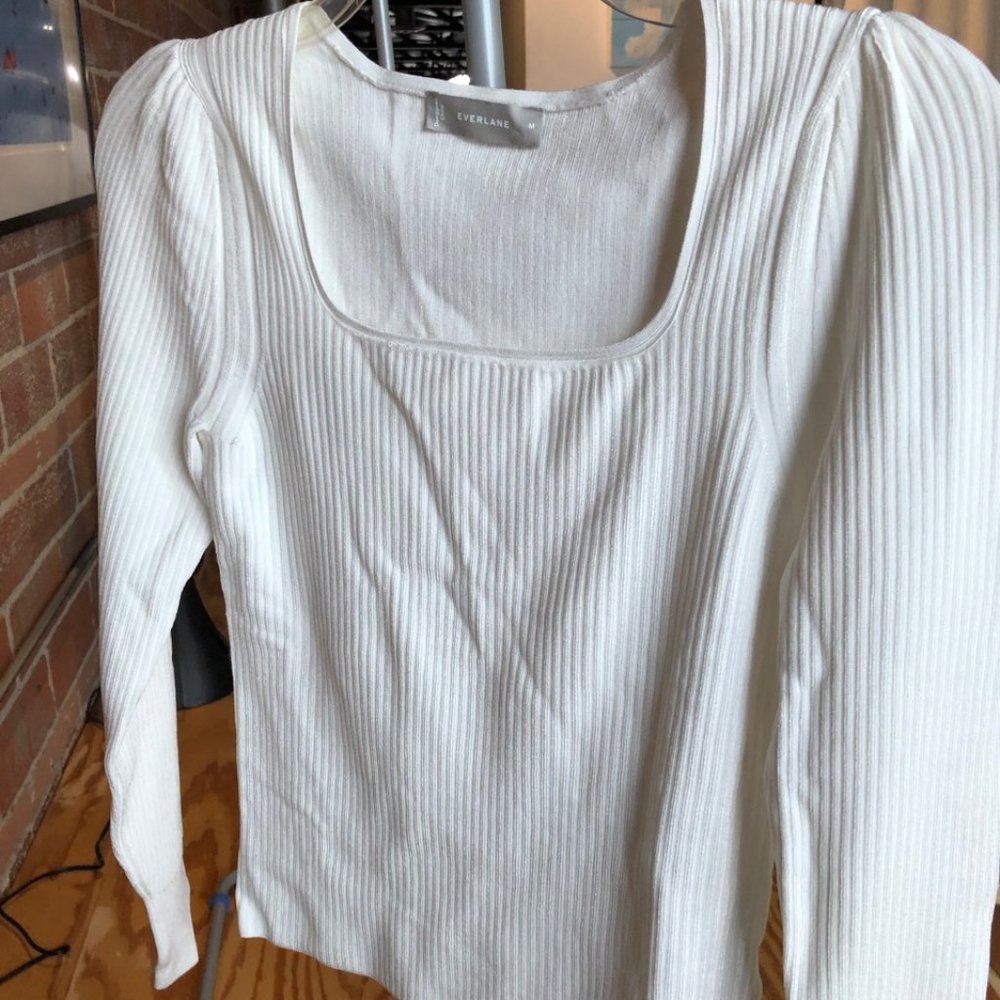 Everlane rib knit shirt